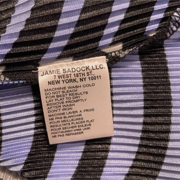 Jamie Sadock Size XL Short Sleeve Golf Shirt Colorful 3/4 Zip - Picture 8 of 9